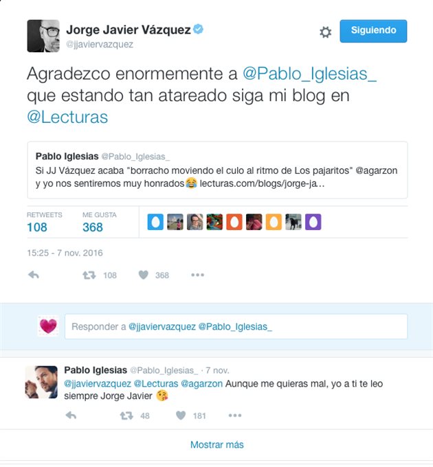 El fan más insólito de Jorge Javier: Pablo Iglesias
