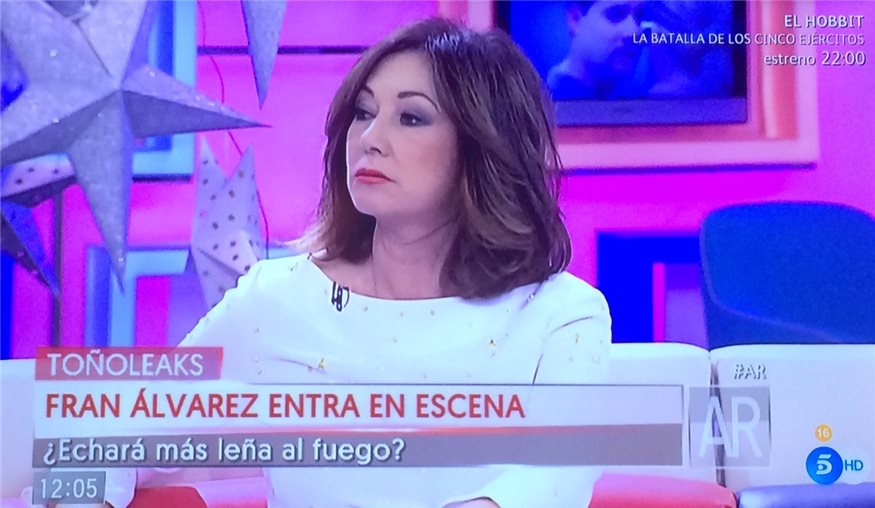 Ana Rosa aclara el ‘fichaje’ de Toño Sanchís por parte de su programa