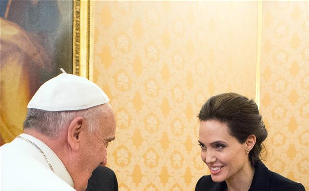 Angelina Jolie, audiencia con el Papa