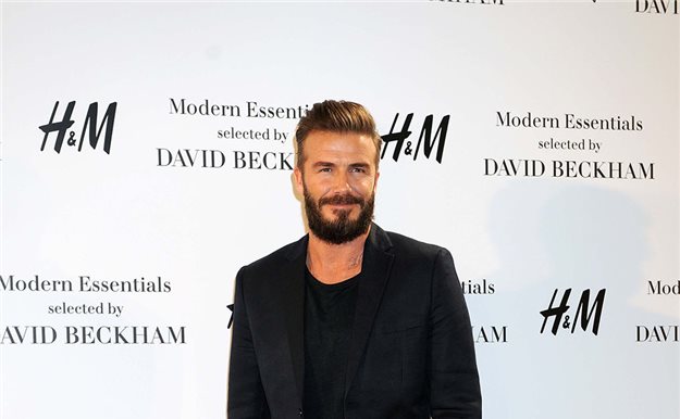 David Beckham en Madrid y con barba 'hipster'