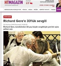 ¡El primer beso de Richard Gere y su novia española!