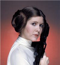Carrie Fisher, princesa Leia