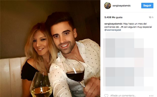 De esta manera tan romántica han celebrado Ivonne Reyes y Sergio su primer aniversario