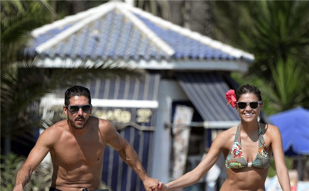 El 'Cholo' Simeone y Carla Pereyra de vacaciones en Marbella