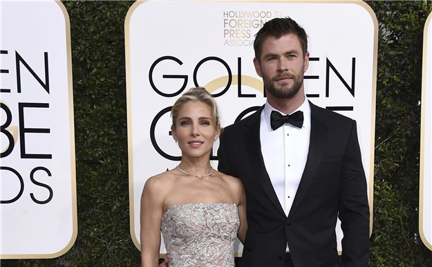 Elsa Pataky y Chris Hemsworth, la pareja más aplaudida de los Globos de Oro