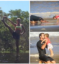 Elsa Pataky transmite su pasión por el yoga a su marido y a sus hijos