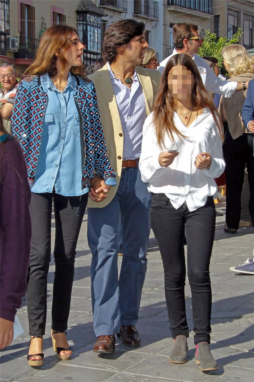 Fran Rivera y Lourdes con Cayetana