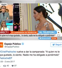 Cristina Pedroche contesta a las críticas recibidas por su look de Nochevieja