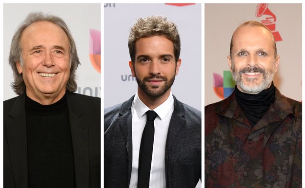 Serrat, Pablo Alborán, Miguel Bosé: los hombres de los Grammy Latino