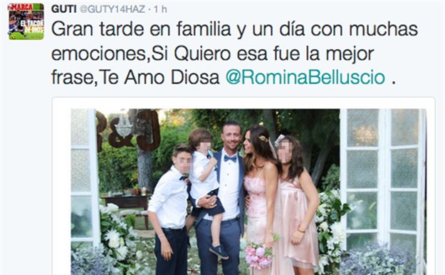 Guti y Romina Belluscio, ¡romántica boda secreta!