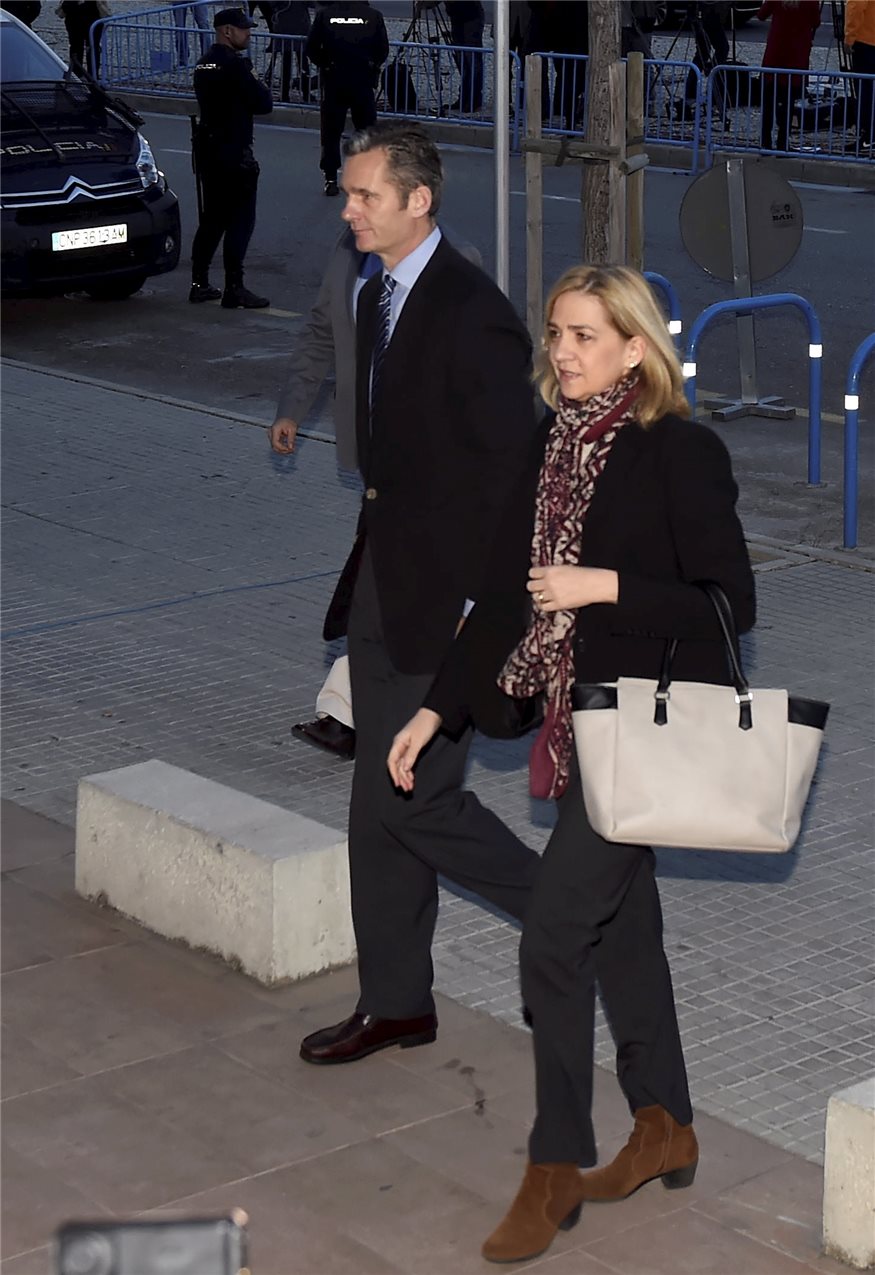 Infanta Cristina y Urdangarín llegan al juicio por el caso Noos