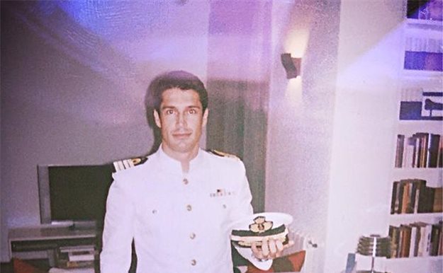 Jaime Cantizano como nunca lo habías visto: con uniforme de oficial de la Marina