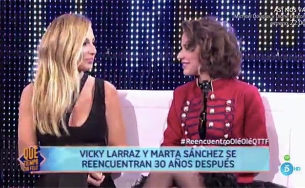 Marta Sánchez y Vicky Larraz en 'QTTF': "Las dos hemos sido muy 'bocas"
