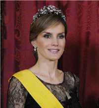 Letizia se viste de gala para recibir al presidente de México