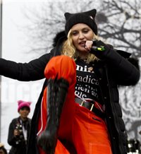 Madonna lidera la Women's March contra Trump en Washington DC