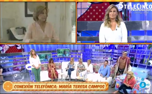 Teresa Campos muy disgustada en Sálvame: "me habéis amargado el día"