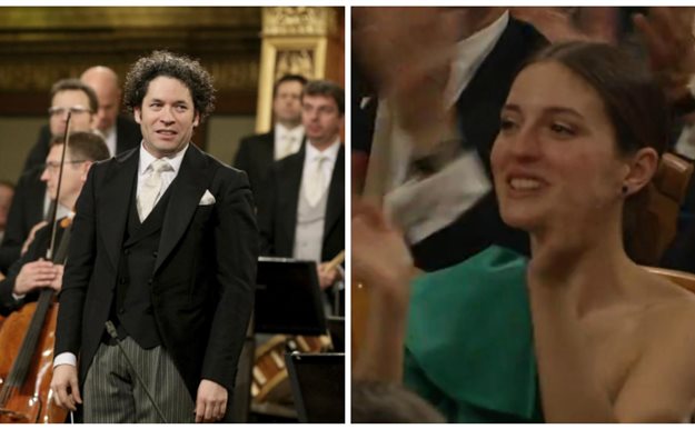 María Valverde, espectadora de excepción en el Concierto de Año Nuevo dirigido por su novio Gustavo Dudamel