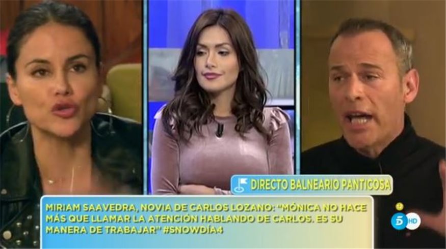 Mónica Hoyos, Miriam Saavedra y Carlos Lozano