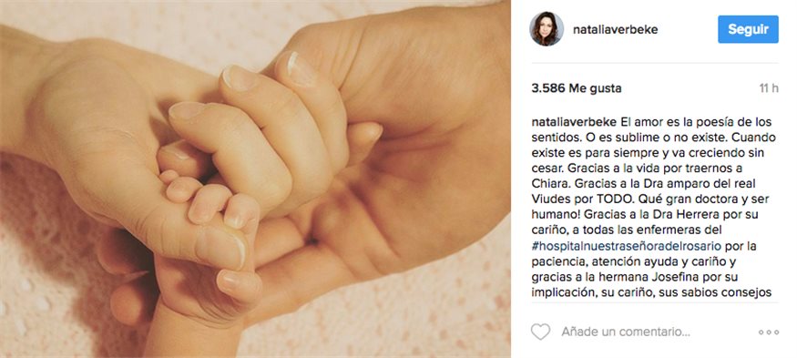 Natalia Verbeke ya ha sido madre