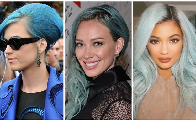 ¿Por qué las famosas se tiñen el pelo de azul?