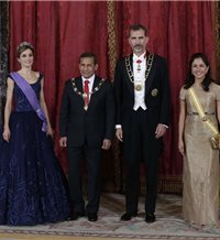 Letizia con su look más ‘real’ en la cena de gala con el presidente de Perú