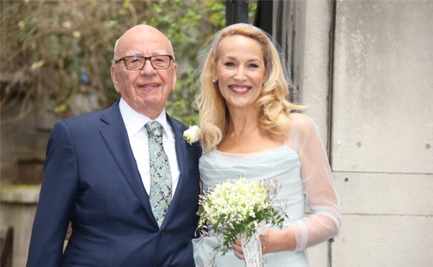 La boda religiosa de Jerry Hall y Rupert Murdoch