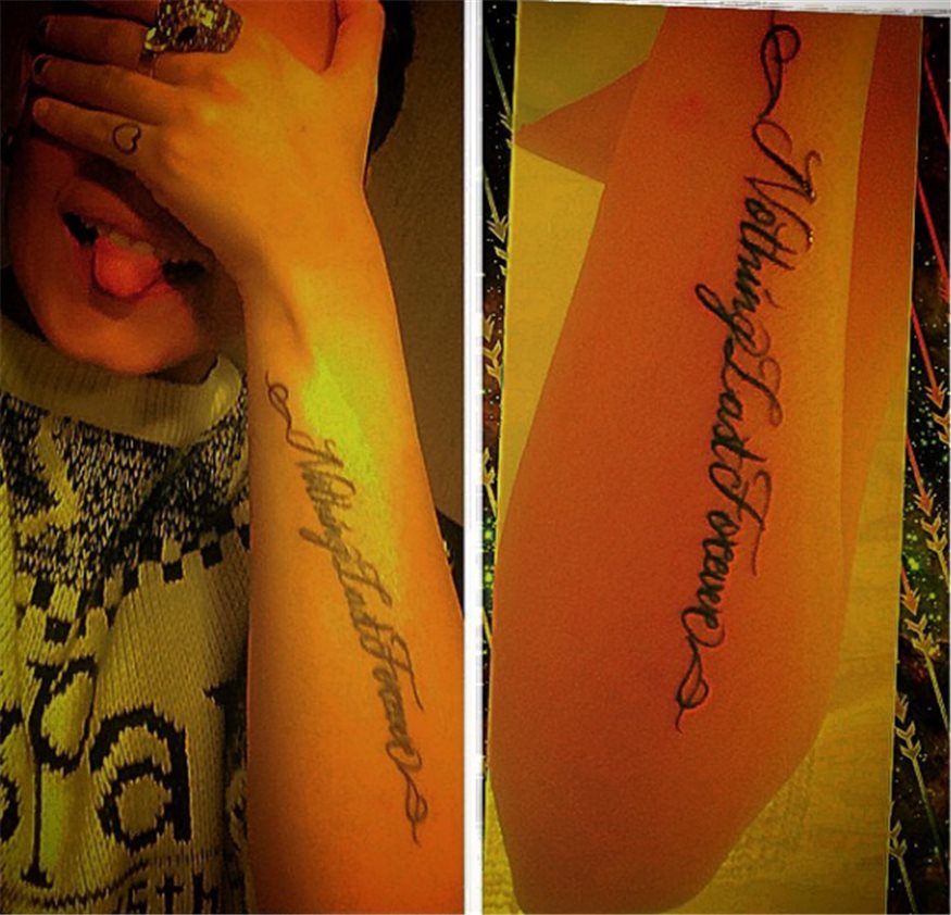 tatuaje con falta de ortografía gloria camila