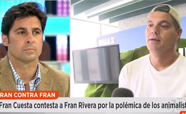 Combate dialéctico entre Frank Cuesta y Fran Rivera por los toros