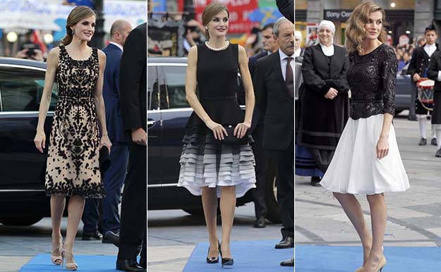 Los 'looks' de Letizia en los Princesa de Asturias año a año