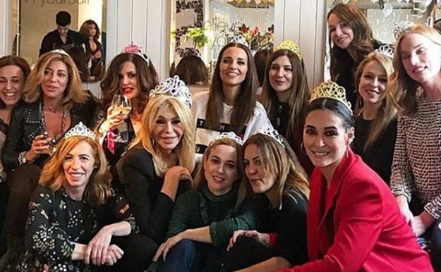 Paula Echevarría, Marta Hazas, Vicky Martín Berrocal, Bibiana Fernández y Silvia Abascal de cumpleaños