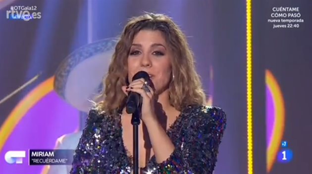 Miriam canta Recúerdame en la gala doce de Operación Triunfo