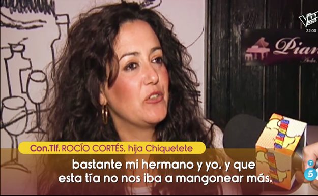 Rocío, hija de Chiquetete, contra Carmen Gahona: "¡Está loca perdida!"