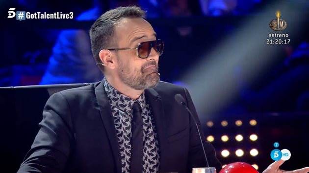 Risto Mejide en la semifinal de Got Talent