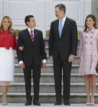 Letizia vuelve a lucir su misteriosa sortija verde para ver a los presidentes mexicanos