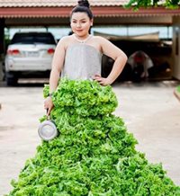 Una joven tailandesa triunfa recreando los ‘looks’ de las celebridades con comida 