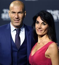 Zinedine Zidane y Verónique Fernández