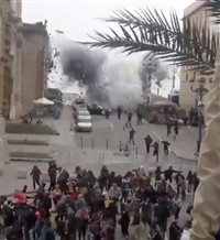 Una explosión ficticia durante un rodaje da un gran susto a los vecinos de Cádiz