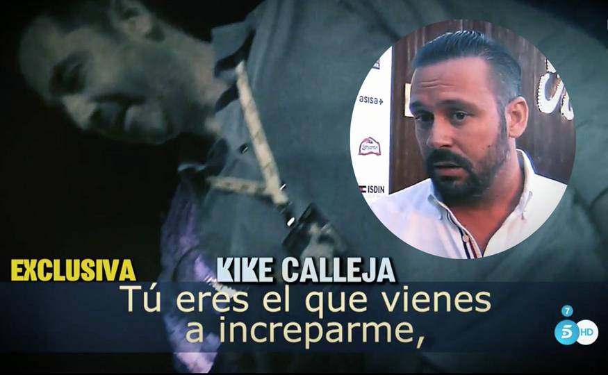 Kike Calleja broncón con marido de Chayo collage