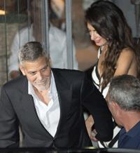 George Clooney y Amal 4