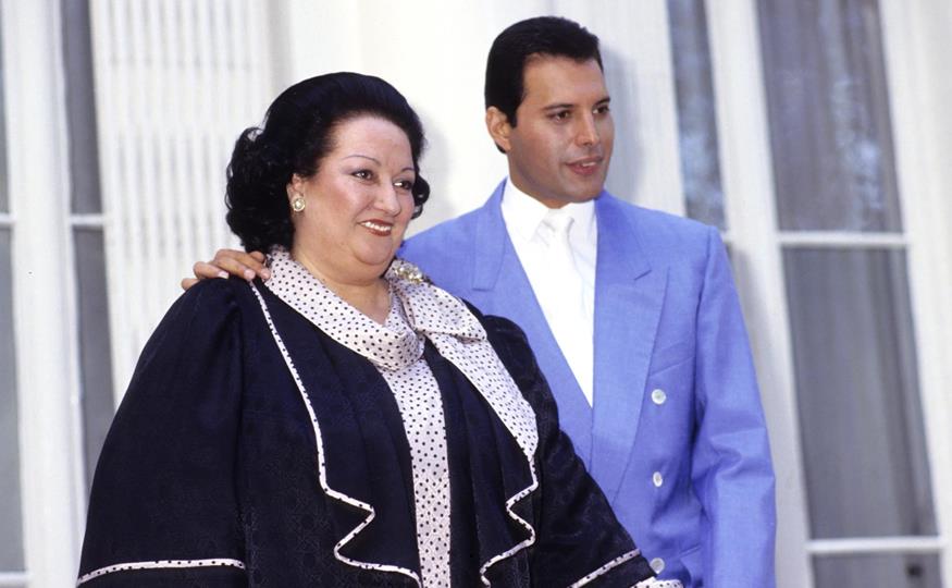 Montserrat Caballé y Freddy Mercury