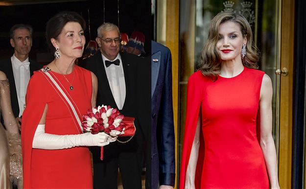 Carolina de Mónaco copia uno de los looks más icónicos de la reina Letizia