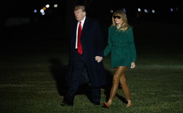 Melania Trump y el efecto óptico que ha convertido su estilismo en un suspenso