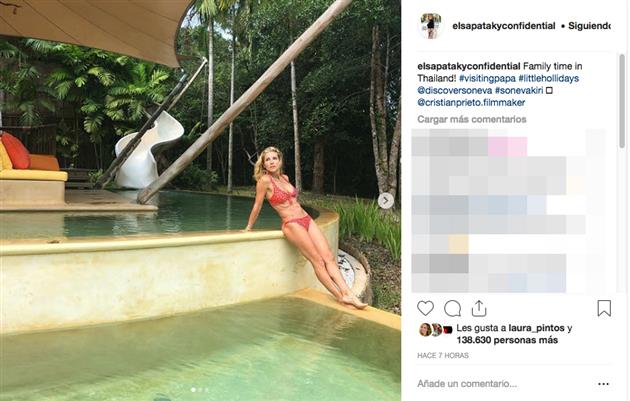 Elsa Pataky posa en bikini en Tailandia