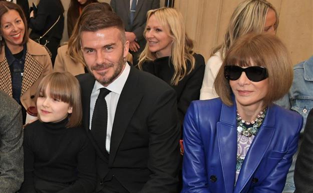 David Beckham, su hija Harper y Anna Wintour unidos por el mismo corte de pelo