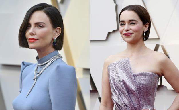 Oscars 2019: Charlize Theron y Emilia Clarke se atreven con un cambio de look