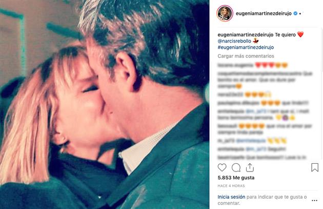 El beso 'instagramero' de Eugenia y Narcís