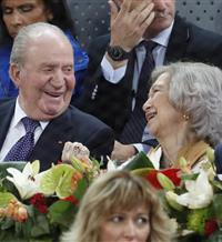 Rafa Nadal reúne de nuevo a los reyes Juan Carlos y Sofía en el mismo día