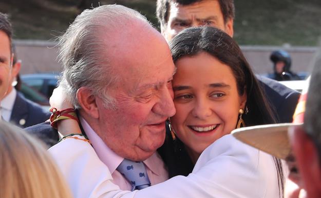 El encuentro más cariñoso entre Victoria Federica y el rey Juan Carlos