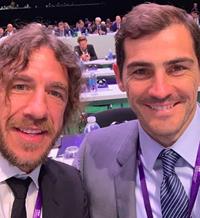 Iker Casillas, unas horas sin Sara Carbonero y reencuentro con Carles Puyol 