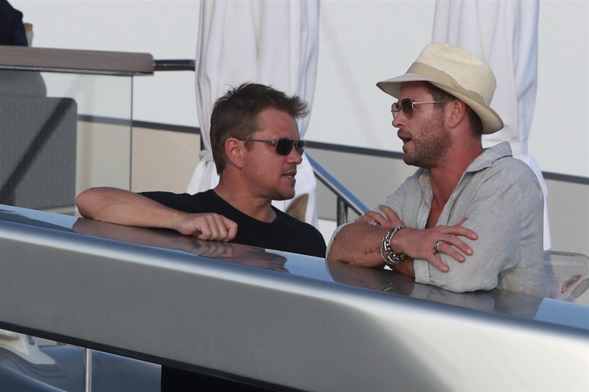 Matt Damon Chris Hemsworth vacaciones Ibiza